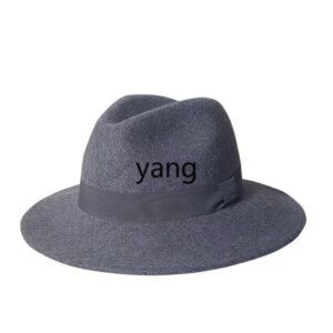 LMM woolen hat British men’s and women’s autumn and winter wide-brimmed top hat casual versatile