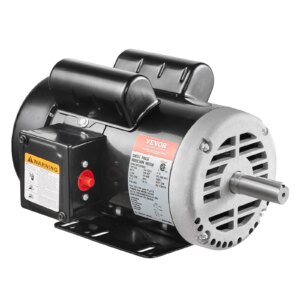 SucceBuy 5HP Air Compressor Motor 230V Electric Motor 3450RPM 56Hz Frame 7/8″ Keyed Shaft 2.25″ Shaft Length for Compressors