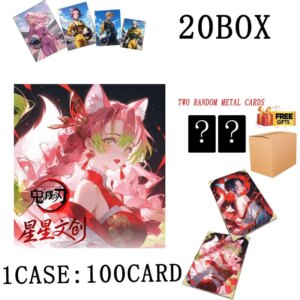 Wholesales Demon Slayer Collection Cards Booster Box xingxing Wenchuang wave 1 Acrylic Color Paper Kids Toys Playing Cards