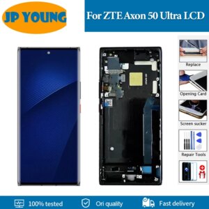 6.67″ Original AMOLED For ZTE Axon 50 Ultra LCD Display Touch Screen Digitizer Assembly For Axon 50ultra Screen Replacement