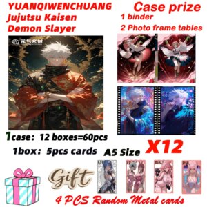 YUANQIWENCHUAN Jujutsu Kaisen Demon Slayer Kimetsu no Yaiba Joint Acrylic A5 Card Gojo Satoru Nanami Sukuna Hobby Chrismas Gift