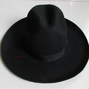 Top hat with large brim felt 10CM