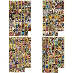217Pcs/set Anime Dragon Ball Z Character Collection Super Saiyan Goku Gohan Majin Buu Card Toy Classic Game Gift Collection Card