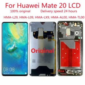 For huawei mate 20 LCD, 6.53 inch, touch screen, digitizer with frame mount, for mate20 LCD,