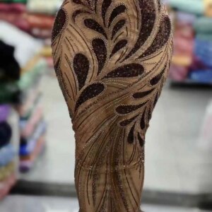 Africa Nigerian Beaded French Mesh Lace With Sequins High Quality 2025 Embroidery Lace Sequins Lace For Wedding Dresses Women