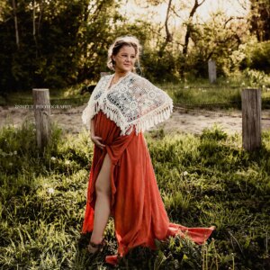 Don&Judy Cotton Boho Style Maternity Photoshooting Dress Baby Shower Maxi Dresses Pregnant Woman Photo Props Wedding Party