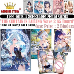 THE CURTAIN IS FALLING Wave 2 A5 Board Goddess Story Collection Card Waifu Booster Box Trading CCG TCG Doujin Toy Hobbies Gift