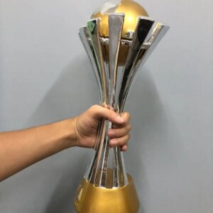 hot sale Soccer Club Trophy Coppa Champions Cup 44cm Replica 1:1 Football Trophy Fan’s Souvenir Resin Fans Collection