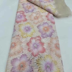 Africa Nigerian Beaded French Mesh Lace With Sequins High Quality 2025 Embroidery Lace Sequins Lace For Wedding Dresses Women