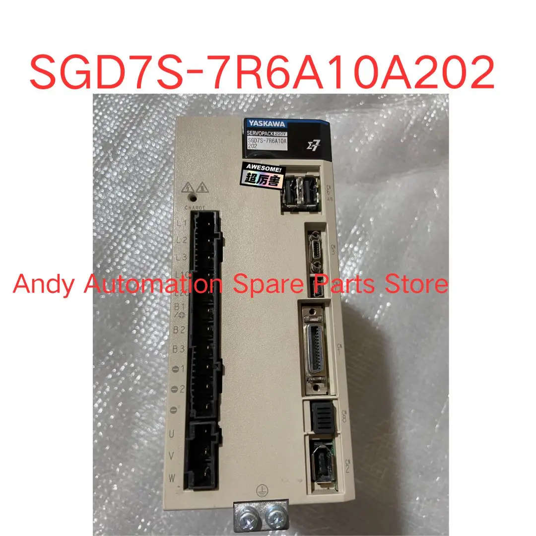 Second-hand test OK SGD7S-7R6A10A202 servo driver 1KWSGD7S-7R6A10A202 servo driver 1KW Fast Shipping