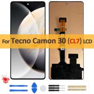 6.78″ Original AMOLED For Tecno Camon 30 CL7 LCD Display Touch Screen Digitizer Assembly For Tecno Camon 30 5G LCD Replacement