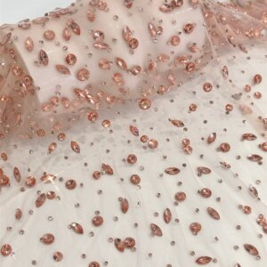 African Lace Fabric 2025 Embroidery Nigerian Bridal High Quality Stones French Heavy Lace Fabric For Wedding