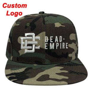 Custom Duck Tongue Peaked Cap Softball Camouflage Camo Fabric Unisex Decorate Day Golf Tennis Sun Protected Hiphop Sports Hat