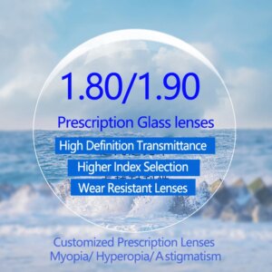 AOLIY1.80/1.90 High Definition Glass Lenses Myopia Hyperopia Ultra High Number Of Lenses Optical Prescription Lenses Man Woman