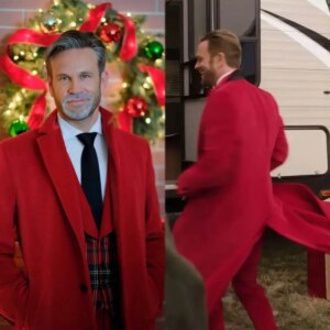 Red Warm Men’s Overcoat Tweed Custom Made Long Outdoor Groom  Wear Business Formal Jacket One Piece