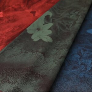 Guo Feng Ink Fragrant Cloud Yarn Printed Cloth Elegant Cheongsam Fabric Retro Han Chinese Clothing Brocade Winter Embroidery