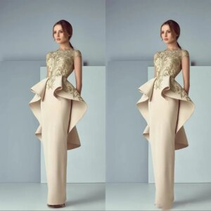 Champagne Sweep Train Ruffles Sheer Bateau Neck Mother of the Bride Dress Occasion Formal Party Wedding Summer Customized