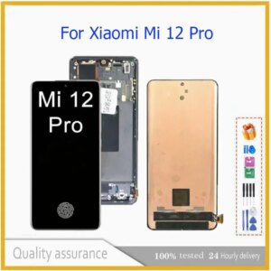 For Xiaomi Mi 12 Pro 120Hz OLED 6.73” Replacement Fit Xiaomi Mi 12 Pro 2201122 C 2201122 G LCD Display Touch Screen Mobile Phon
