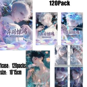 Wholesale Jujutsu Kaisen Collection Cards Case Booster Box 10*15cm Wave 1 Cards Shaped Cards Classic Acg Perimeter Kids Toys