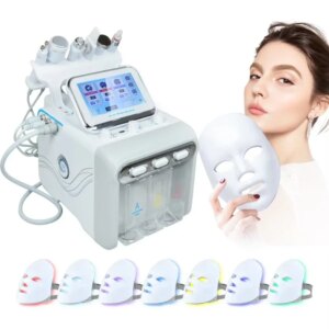 7-in-1 Water Dermabrasion Machine H2O2 Hydro Facial Bubble Peeler Deep Cleansing Wrinkle Removal Salon Beauty Device