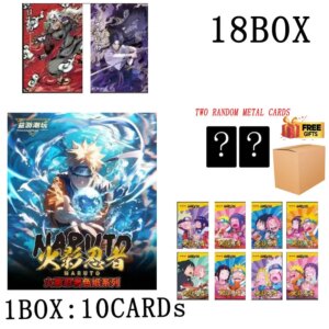 Naruto Collection Cards Booster Box Yiyouchaowan All Acrylic Collection Color Paper Kids Toys Playing Cards Tables Games