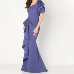 customized Elegant Lavender Mermaid Mother Of The Bride Dresses Off The Shoulder Long Satin Slim Formal Occasion Evening Dress