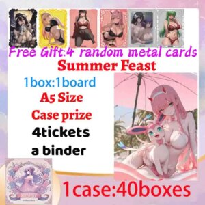 2025 Newest Summer Feast A5 Size Waifu Boards Collection Box Doujin Booster Spicy Art Toy Gift for Hobbyists