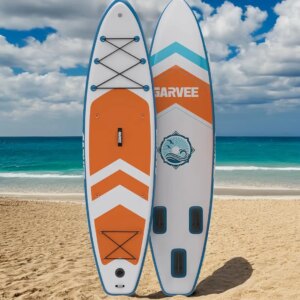Inflatable Stand Up Paddle Board, 10.6Ft 11Ft Paddle Boards with Premium Accessories, Non-Slip EVA Deck, Ultra-Light Carry Bag