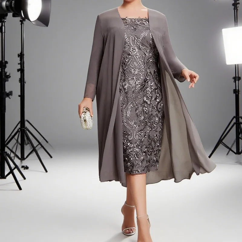 Customized Sheath Off the Shoulder Short Wedding Guest Party Dress Mother of the Bride Dresses