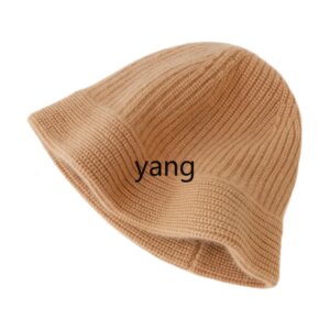 LMM double strand thickened 100% pure cashmere hat men’s and women’s warm ear protection wool hat