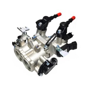 EFI throttle body assembly, double cylinder 300/400CC motorcycle throttle valve accessories