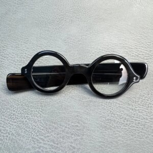 Eyeglass Frames Unique Small Round Vintage Wide Temple Handmade Buffalo Horn Prescription Eyeglass Frames Myopia Eyeglasses