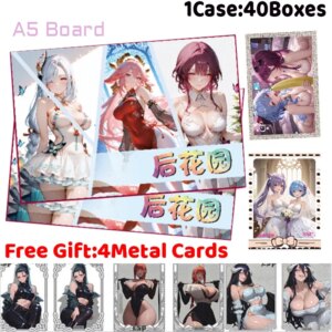MoKa Culture Back Garden A5 Board Cards Rare Peel Number Collection Sexy Waifu Cards ACG Girls Booster Box Hobbies Gifts