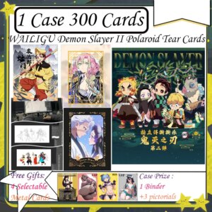 WAILIGU Demon Slayer II Polaroid Tear Cards – Kimetsu No Yaiba Anime Colored Paper Tanjirou Kamado Nezuko Cards Gift for Kids
