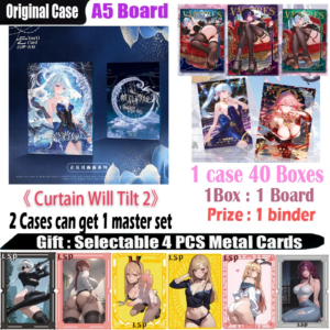 Newest A5 Size Board ” Curtain Will Tilt 2 ” Hobby CCG Card Trade Card Goddess Board Game Doujin Toys Board Gifts