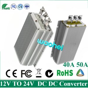 12V TO 24V 40-50A DC DC Step Up Power Converter Voltage Stabilizer 12V TO 24V Boost Module Regulator High Quality for Cars Solar