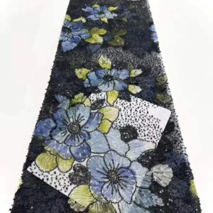 Africa Nigerian Beaded French Mesh Lace With Sequins High Quality 2025 Embroidery Lace Sequins Lace For Wedding Dresses Women