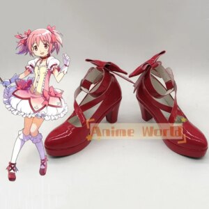 Puella Magi Madoka Magica Kaname Madoka Cosplay Shoes Custom-made Halloween Carnival Party Props