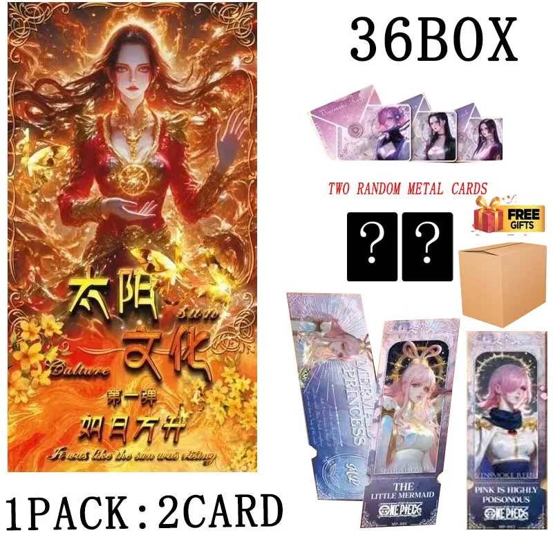 Anime One Piece Wholesales Taiyang Wenchuang Collection Sun‘S Ascent Series Wave 1standard Size Booster Box Adult Birthday Gift