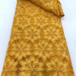 Africa Nigerian Beaded French Mesh Lace With Sequins High Quality 2025 Embroidery Lace Sequins Lace For Wedding Dresses Women