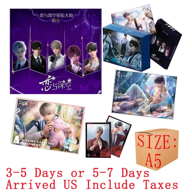 2025 Wholesales Love And Deep Space Love Cultural Creation SSP Card Male God Series Anime TCG Playing Cards Party Games