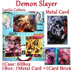 2025 Demon Slayer Metal Card Wave 1 Ultra Clear Wholesale Anime Character Collection Card Hobbies Gift And Child Toys