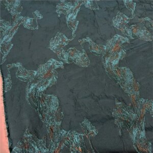 Gilded jacquard wide-hem dress fabric windbreaker ethnic costume and evening