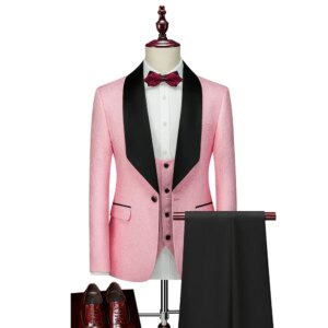 Formal Business Men’s Graduation Dresses 3-Piece Set