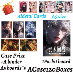 Latest QiYuan JJK Jujutsu Kaisen A6 Acrylic Boards Collection Card Gojo Doujin Acrylic Painting Rare Booster Box Hobby Gifts