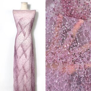 Africa Nigerian Beaded French Mesh Lace With Sequins High Quality 2025 Embroidery Lace Sequins Lace For Wedding Dresses Women