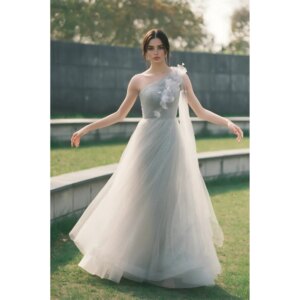 ESBRIDE Evening Dresses Best Selling Luxury Party Dresses Wedding Bridesmaid Dress Sleeveless Flower Long Bridal Gown for Women