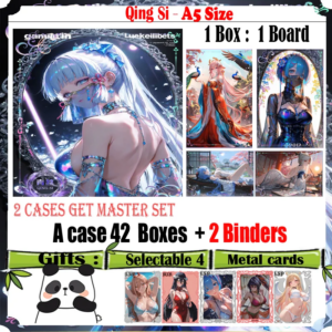 New Goddess A5 Size Card ‘ Qing Si ‘ Hobby Anime Doujin CCG Collection Card Game Acrylic Board Trade Card Gifts Toys