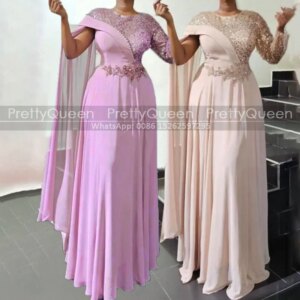 Shiny Sequins A Line Mother of the Bride Dresses Appliques Customized Single Long Sleeves Plus Size Chiffon Prom Dress Party