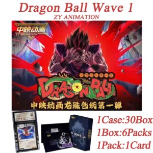 Full New ZY Animation Dragon Ball Wave 1 Collection Cards Culture Anime Character Table Board Game Playing Cards For Fans